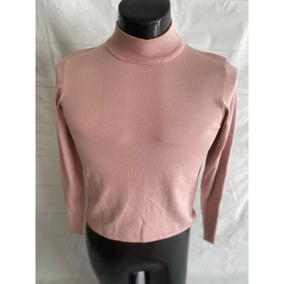 Pendleton Sweaters - Pendleton Sweater Women’s Medium Pink Soft Stretchy Mock Neck Long Sleeve READ*